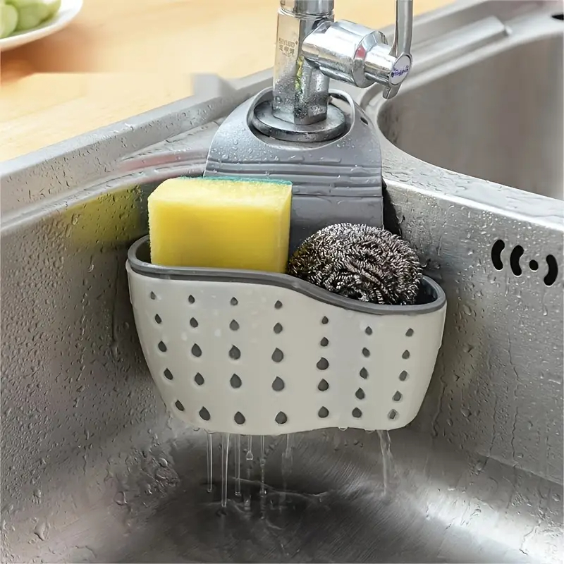 Silicone Tap Washer - Wiszący koszyk ociekowy do zlewu kuchennego,