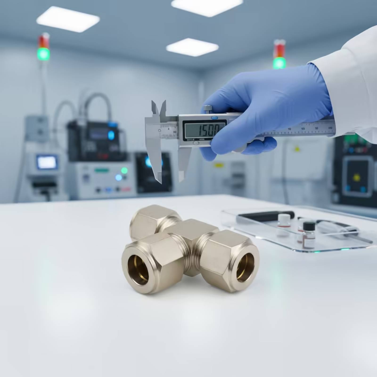 Compression Fitting Brass - Złączka trójnikowa mosiężna kompresyjna, kompaktowa złączka