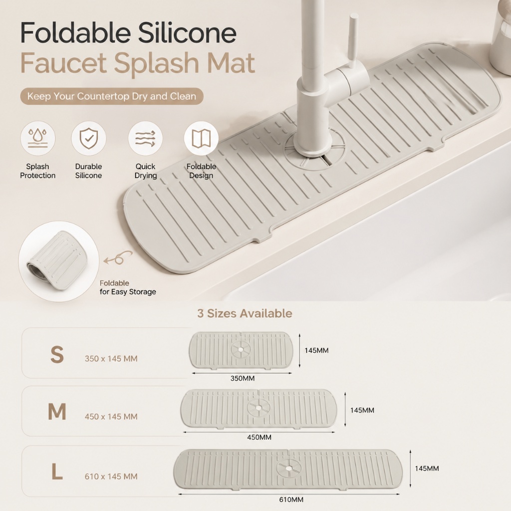 Silikonowa mata pod kran, osło – Silicone Tap Washer recenzja i cena